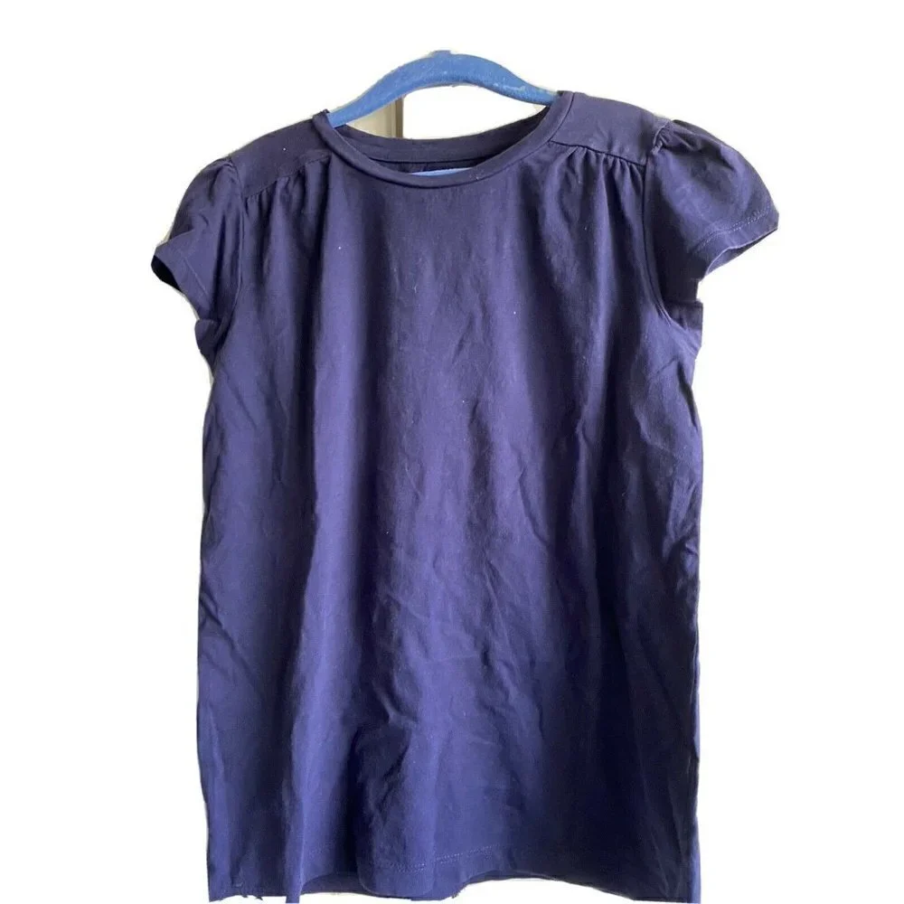 3 Gymboree Navy‎ Blue Layering Cotton Tops 10/12